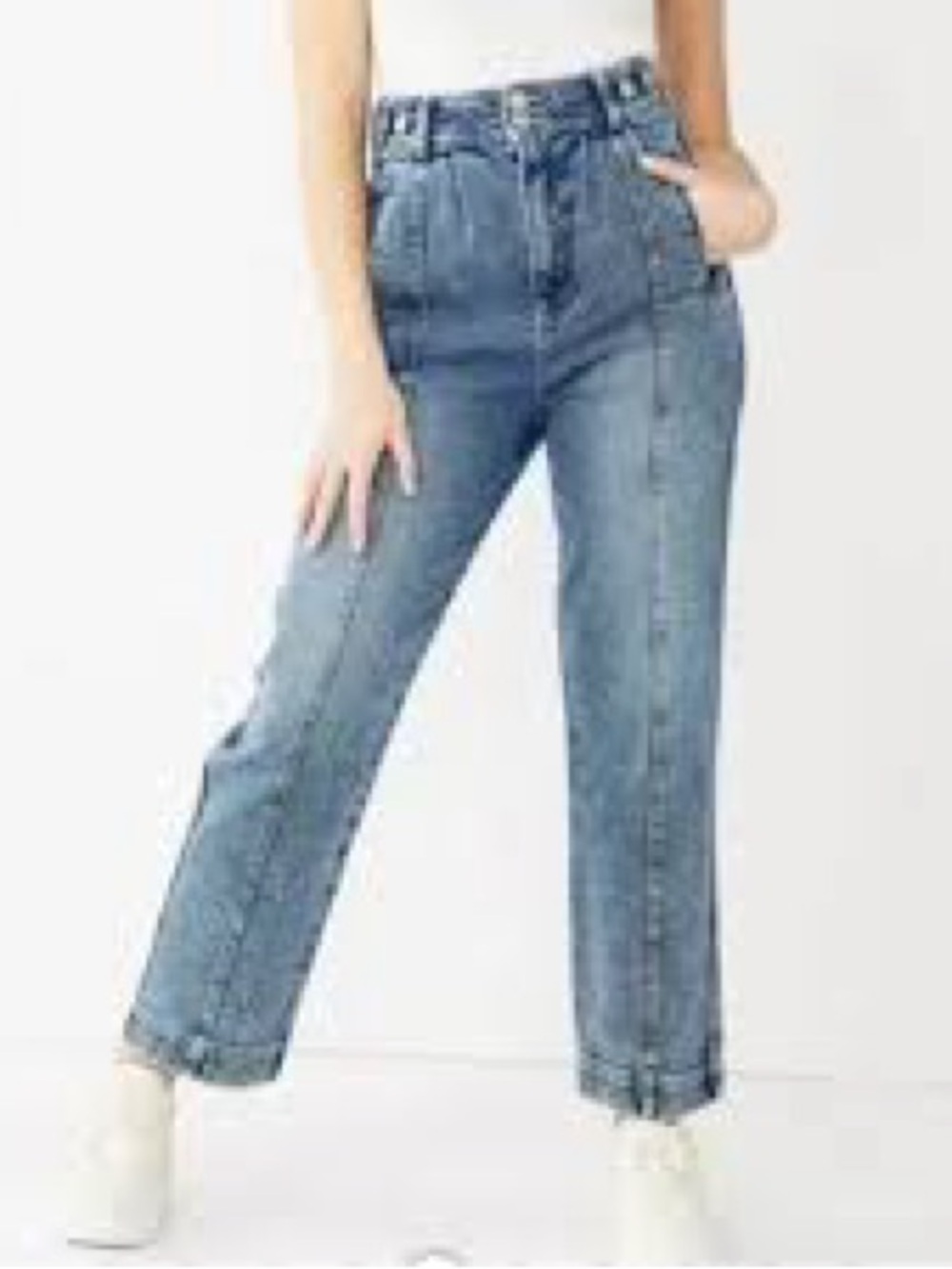Kohl's So supersoft high waist Straight Leg Jeans in Light Blue Wash